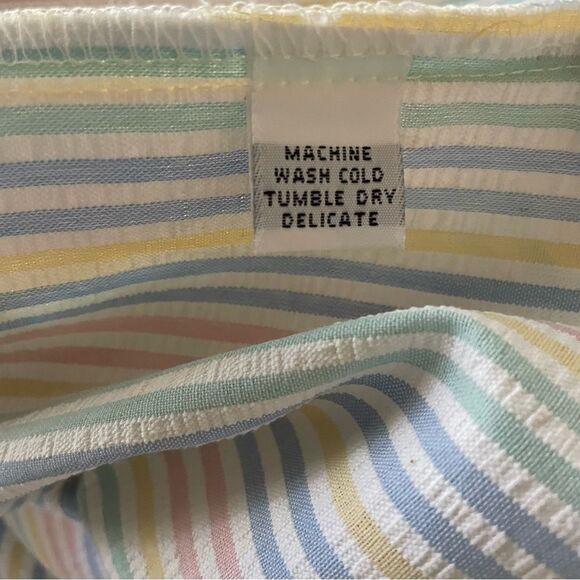 Vintage Alfred Dunner Women’s Rainbow Striped Blazer 8P - Picture 6 of 6